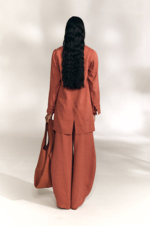 Elena, cayenne oversized jacket