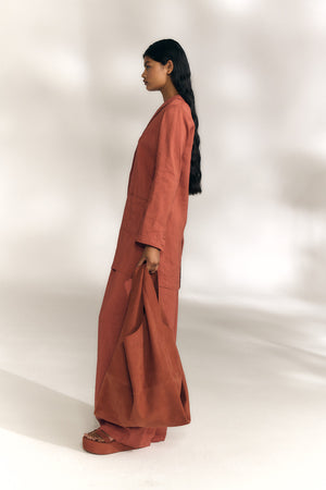 Elena, cayenne oversized jacket