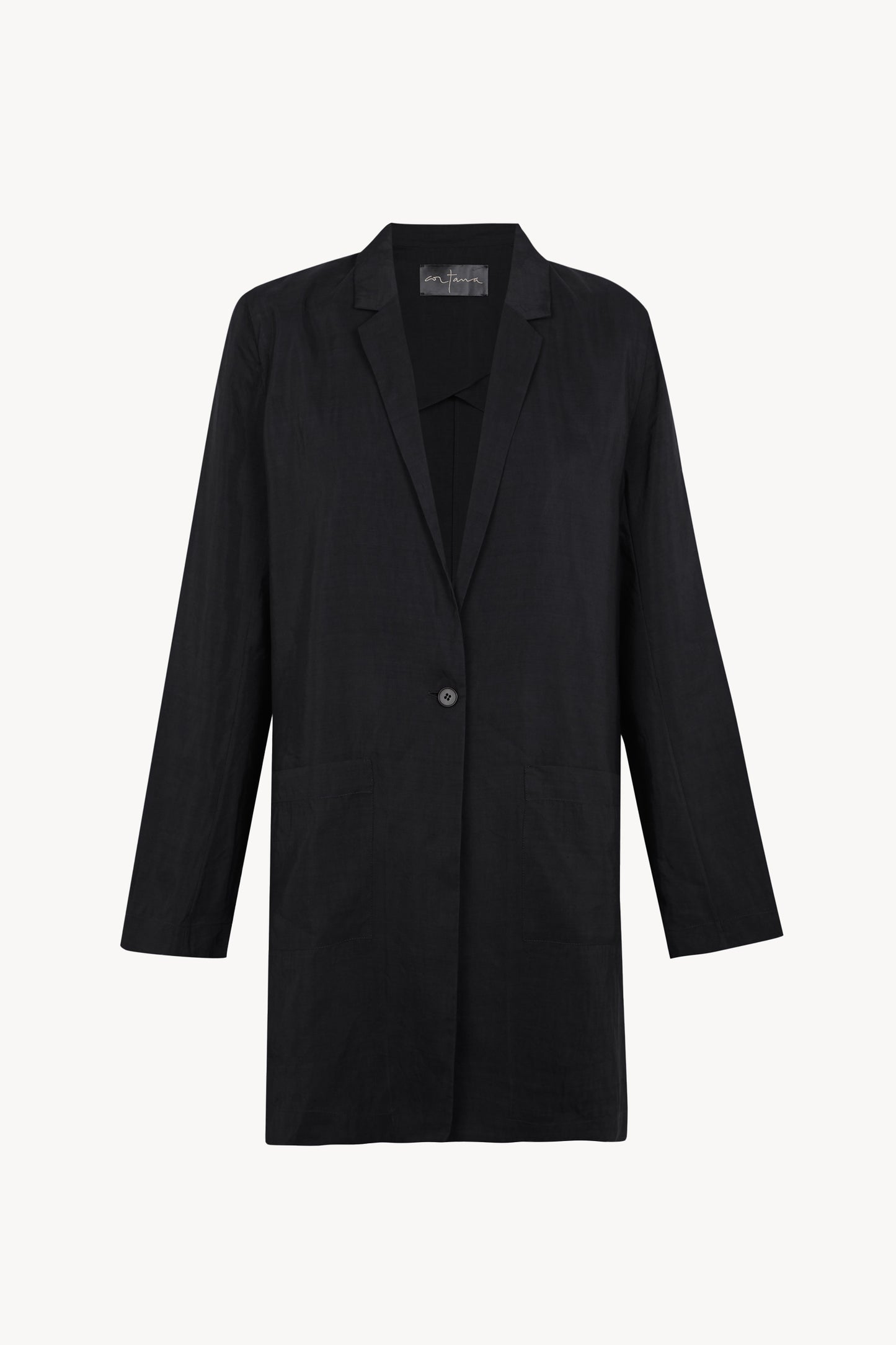 Elena, chaqueta oversize marino oscuro