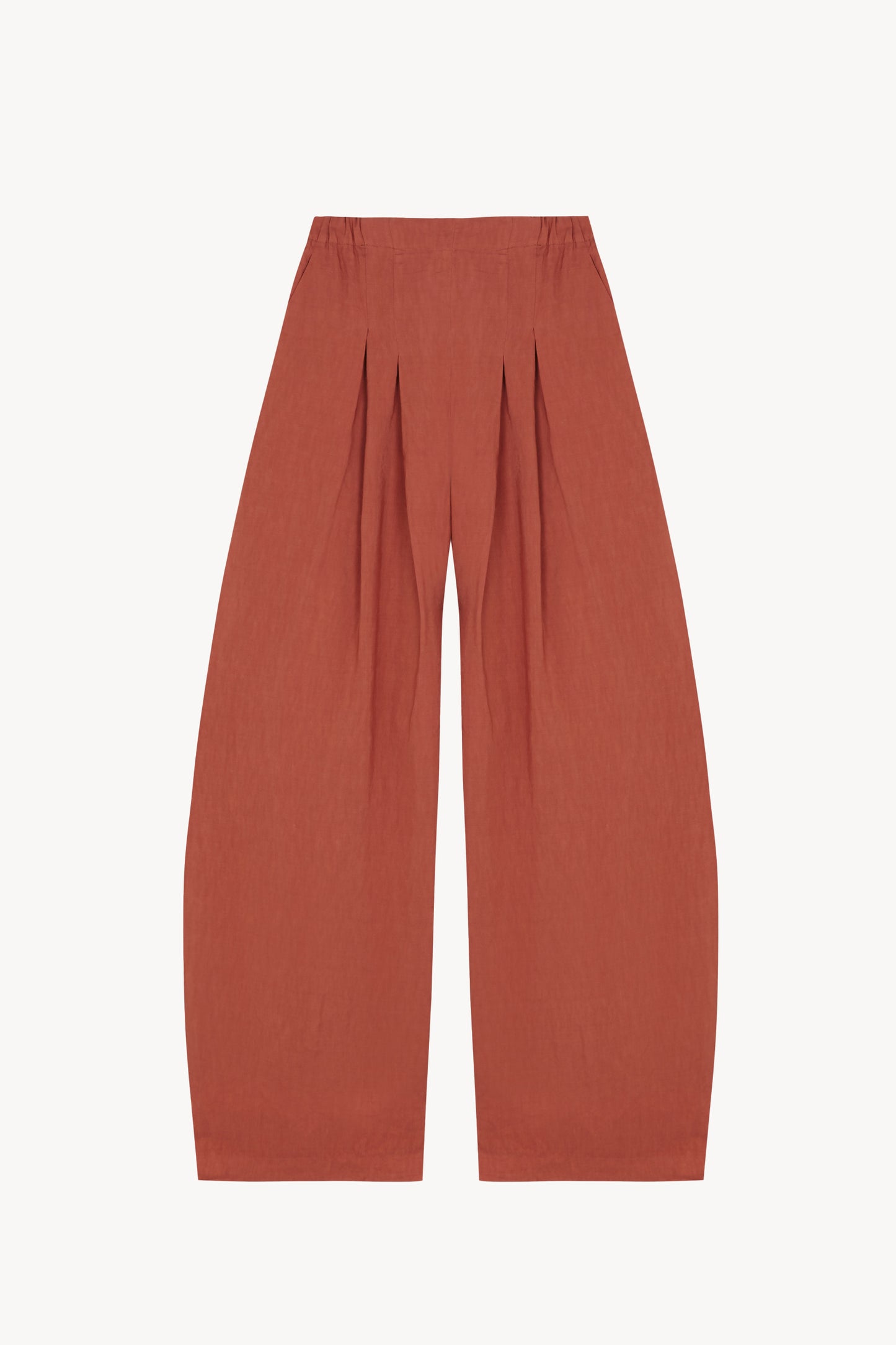 Elena, cayenne high-waisted pants