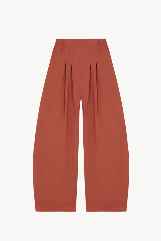 Elena, cayenne high-waisted pants