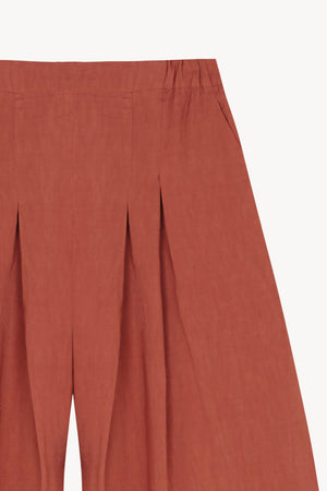 Elena, cayenne high-waisted pants