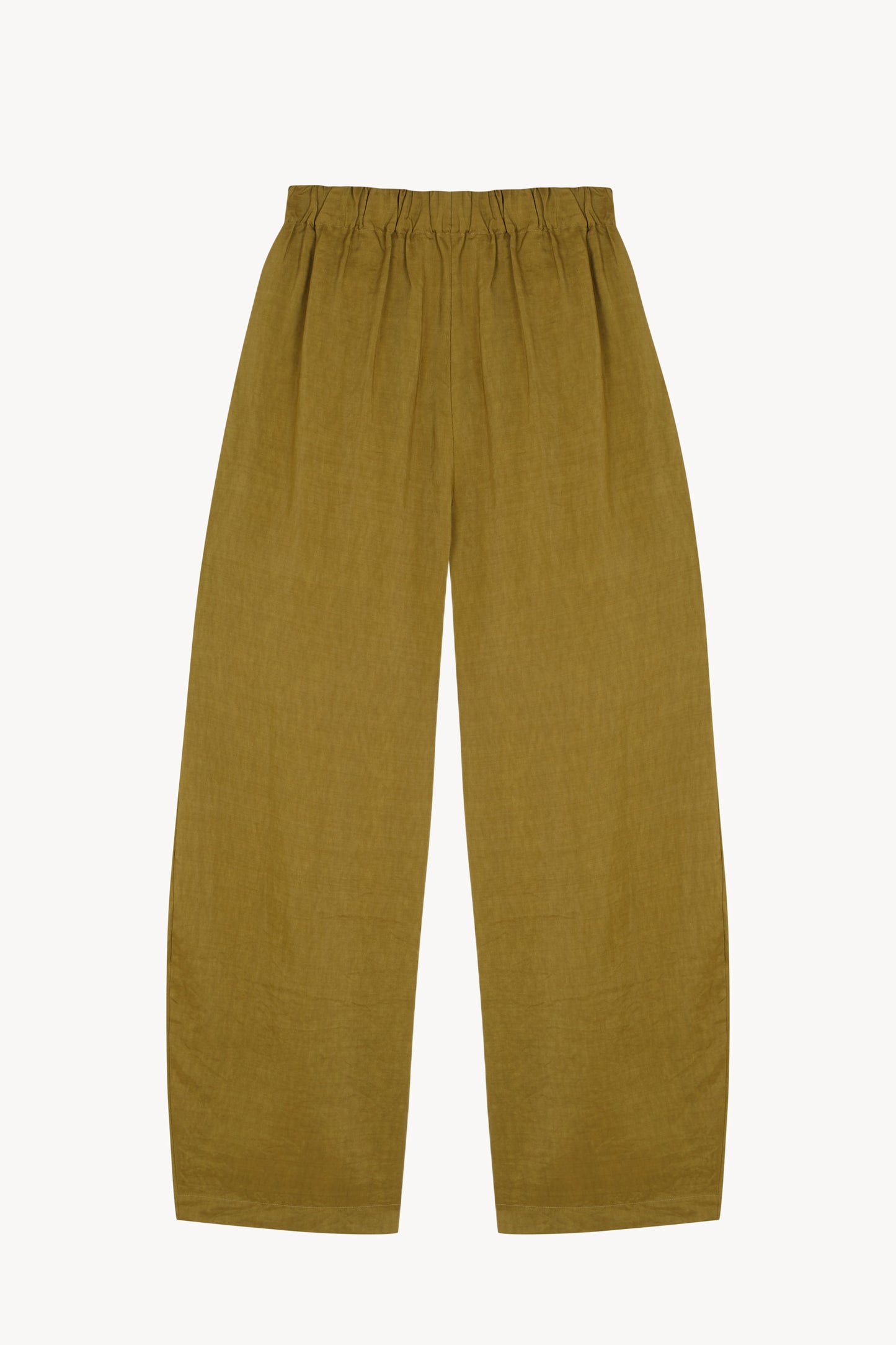 Elena, olive green high-waisted pants