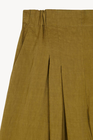 Elena, olive green high-waisted pants