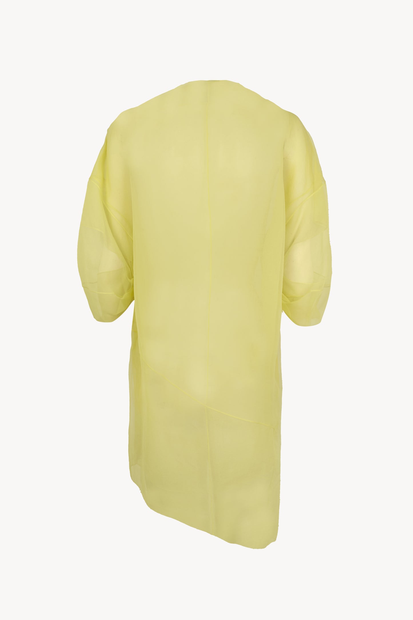 Elke, lime oversized silk chiffon top