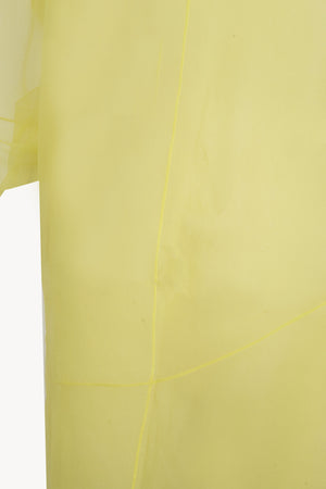 Elke, lime oversized silk chiffon top