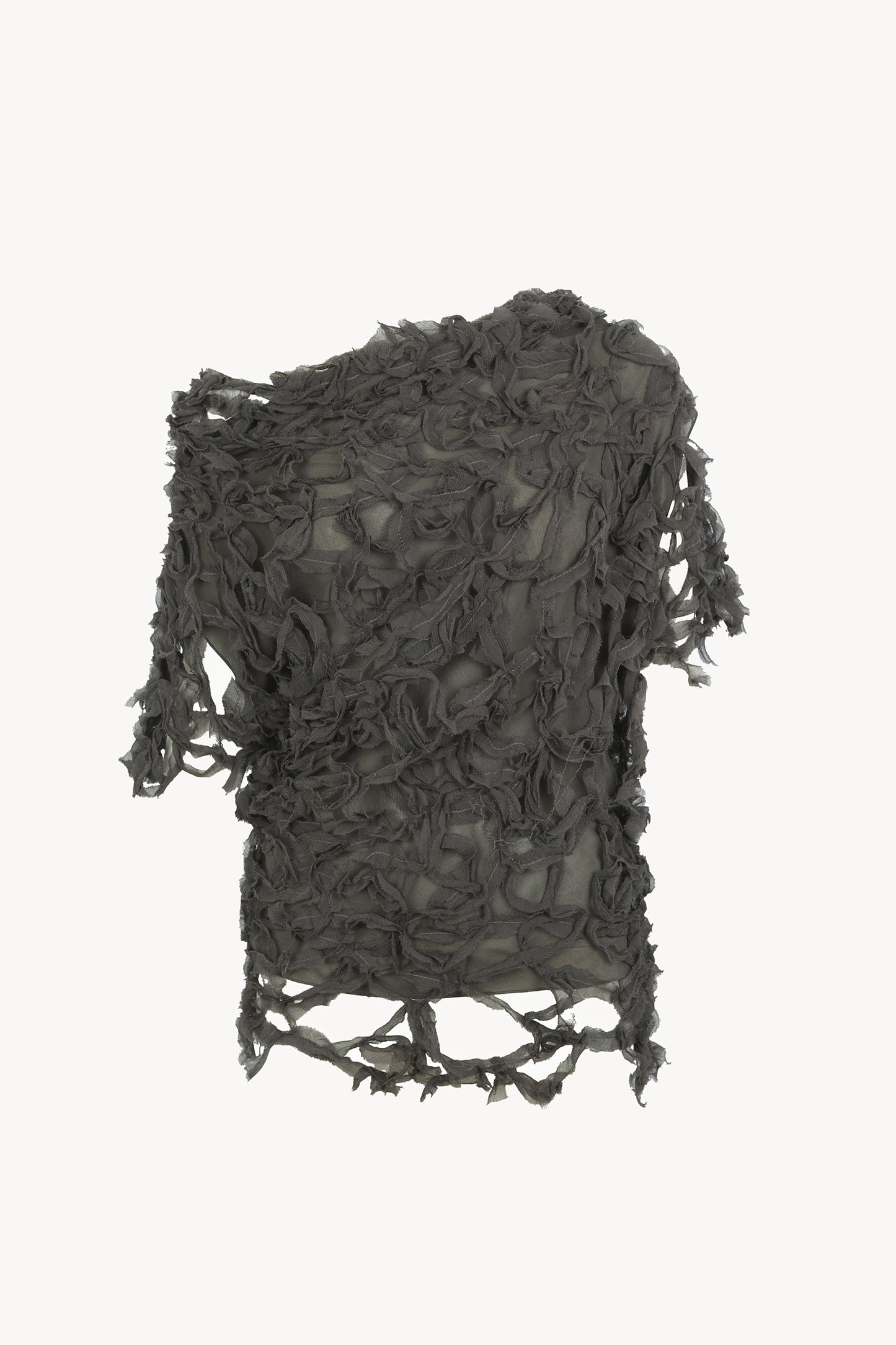 Embull, dark grey silk bambulla top