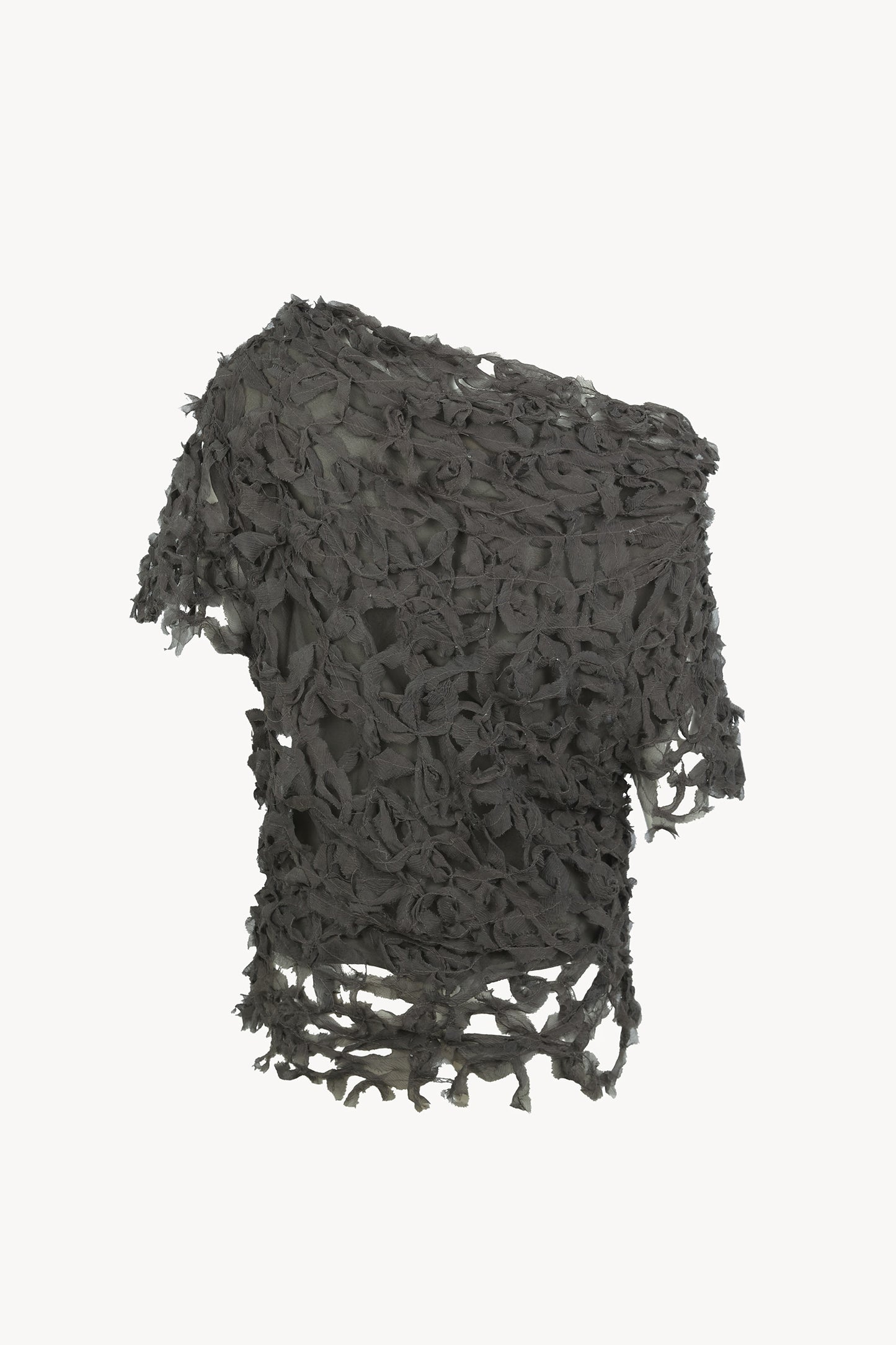 Embull, dark grey silk bambulla top