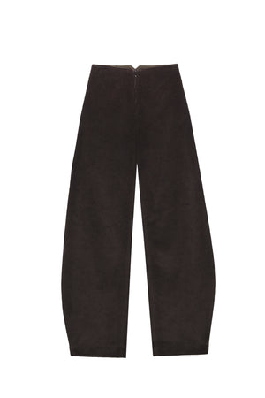 Era, pantalon de pana gris chocolate