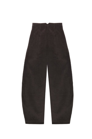 Era, pantalon de pana gris chocolate