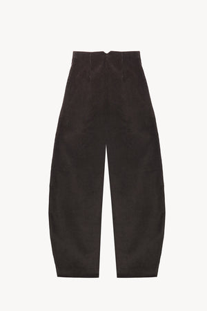 Era, pantalon de pana gris chocolate