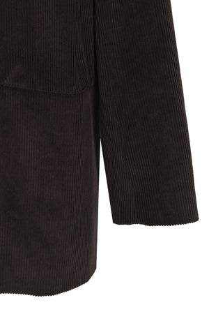 Eracle, oversized grey chocolate blazer