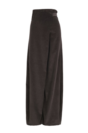 Eracle, grey chocolate oversized corduroy pants