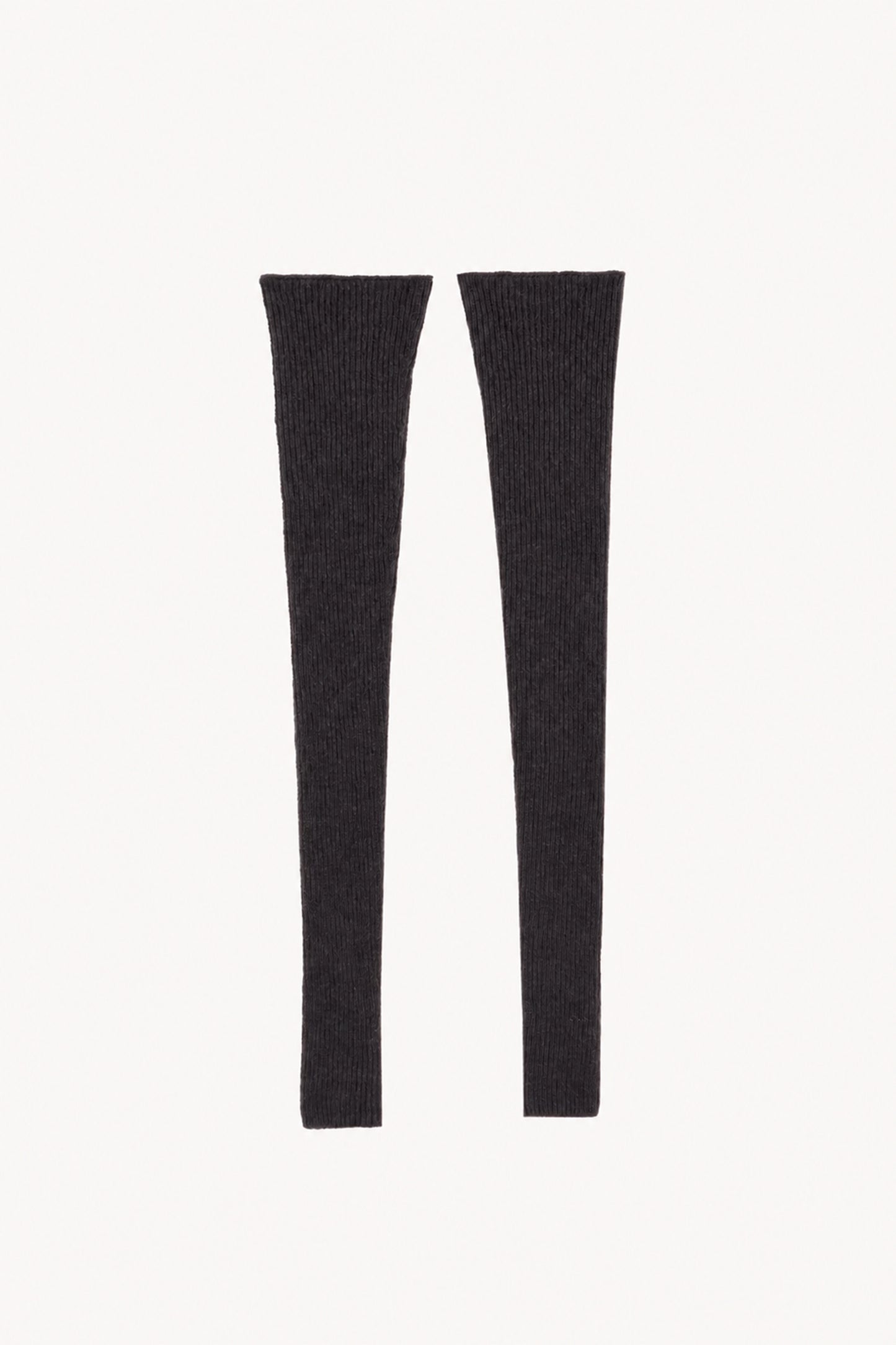 Erika, night green knit arm warmers
