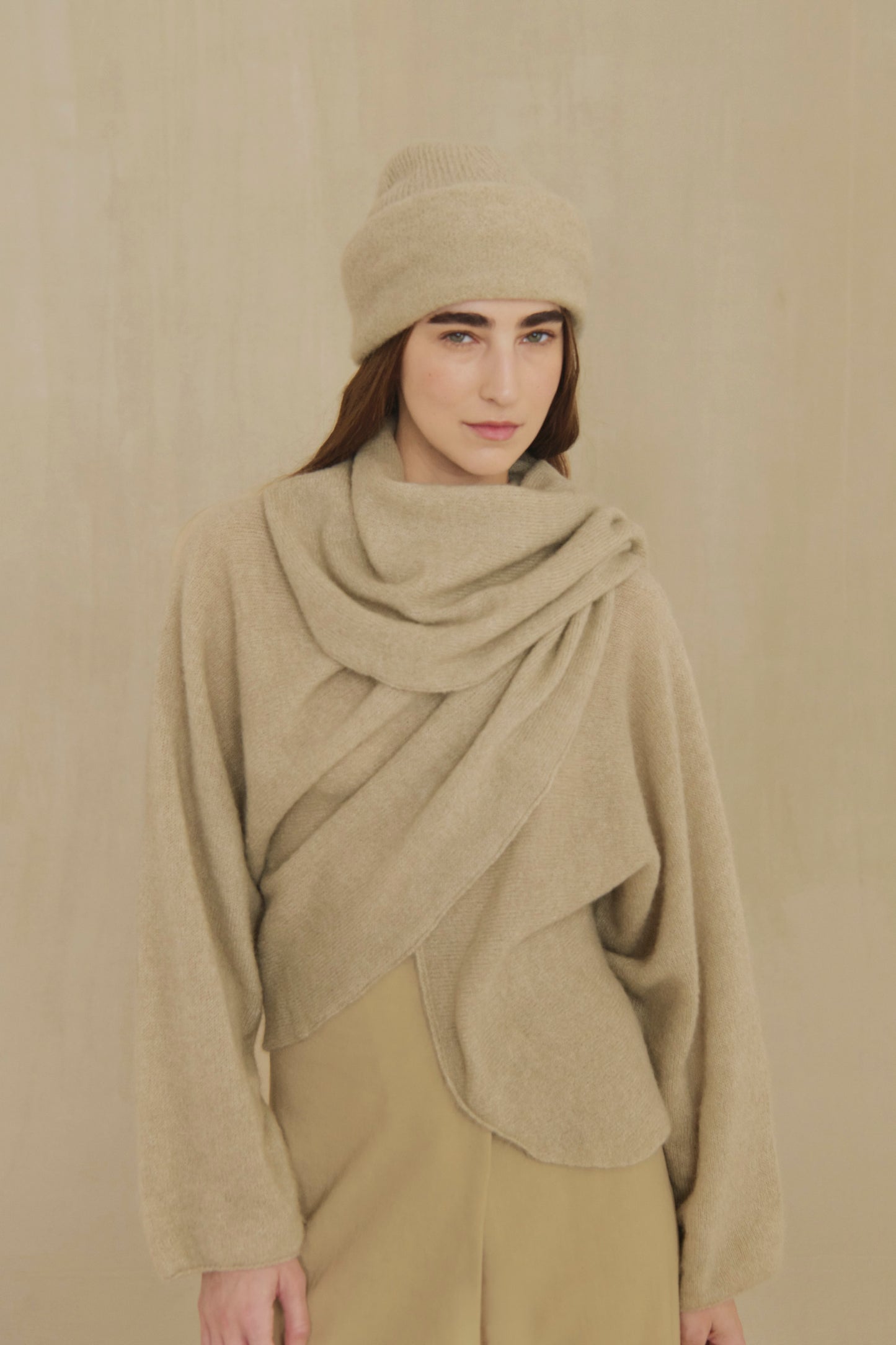 Erika, tobacco wrap cardigan