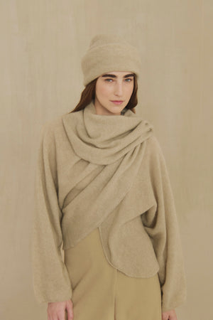 Erika, tobacco wrap cardigan
