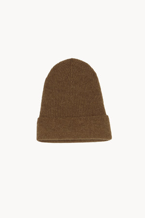 Erika, gorro de punto tabaco