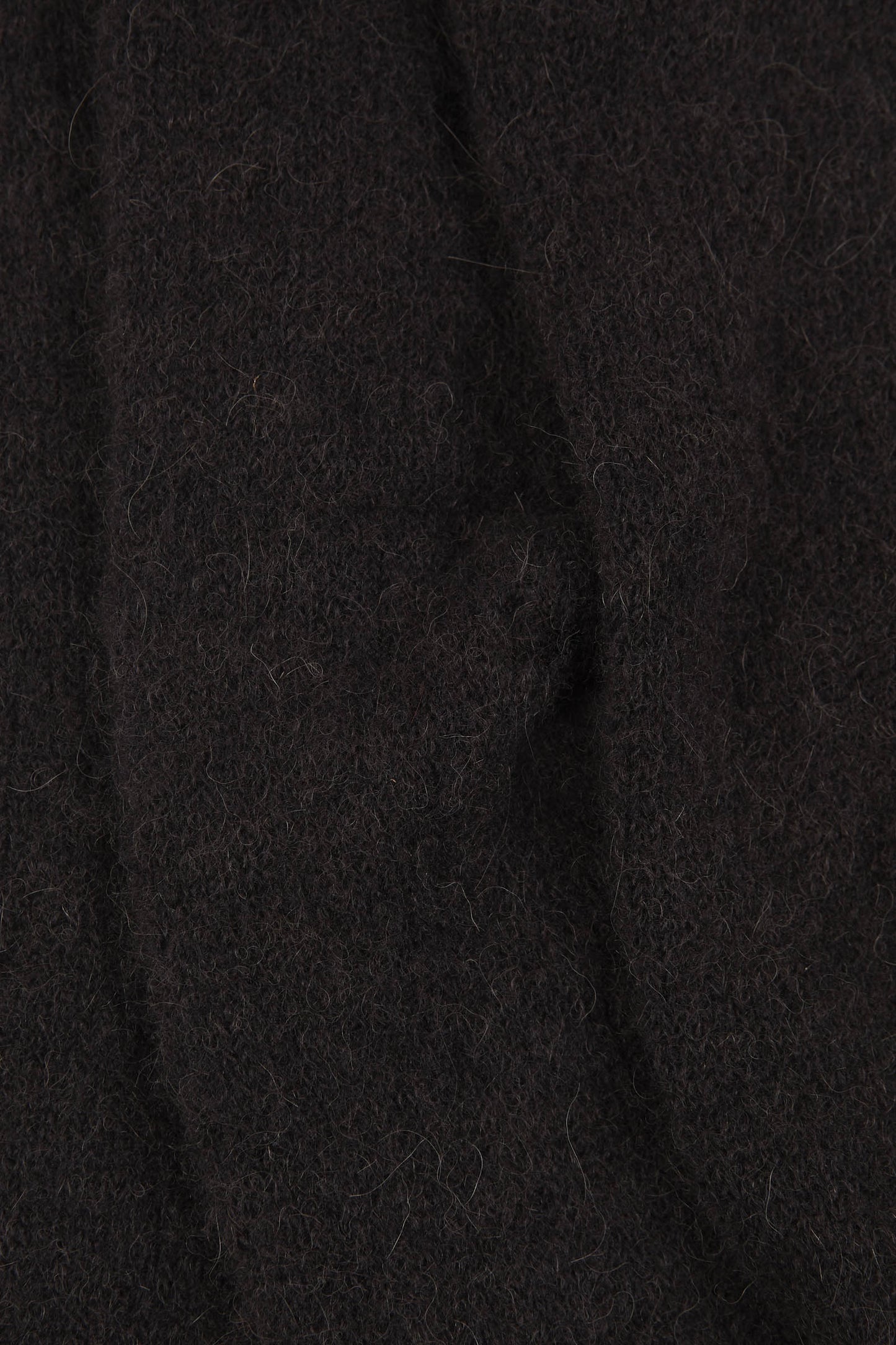 Erika, dark brown wool and silk knit scarf