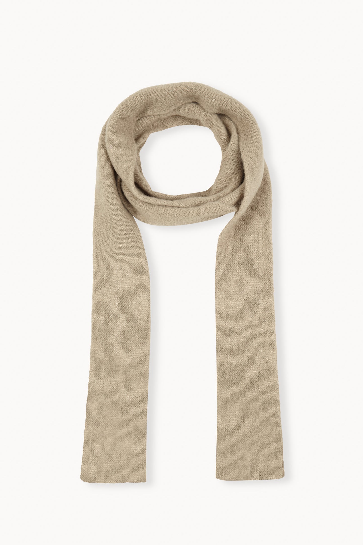 Erika, pearl wool and silk knit scarf
