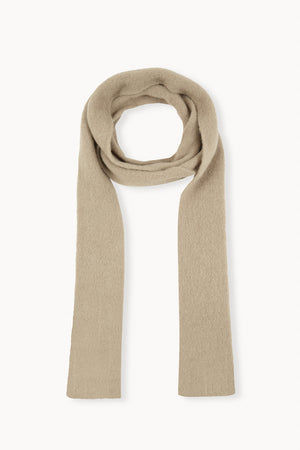 Erika, pearl wool and silk knit scarf
