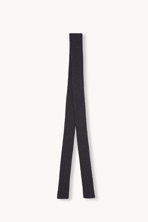 Erika, night green wool and silk knit scarf