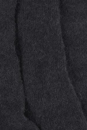 Erika, night green wool and silk knit scarf