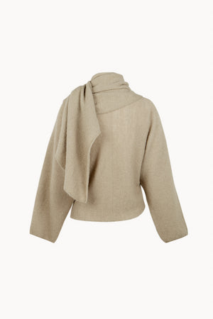 Erika, pearl wrap cardigan