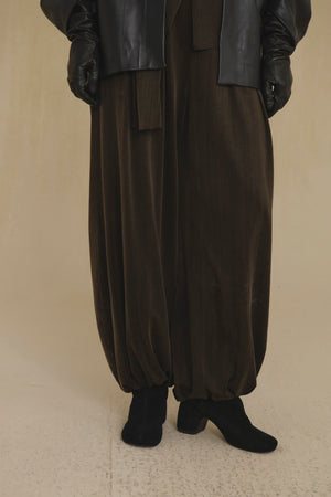 Espera, dark brown harem trousers