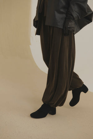 Espera, dark brown harem trousers