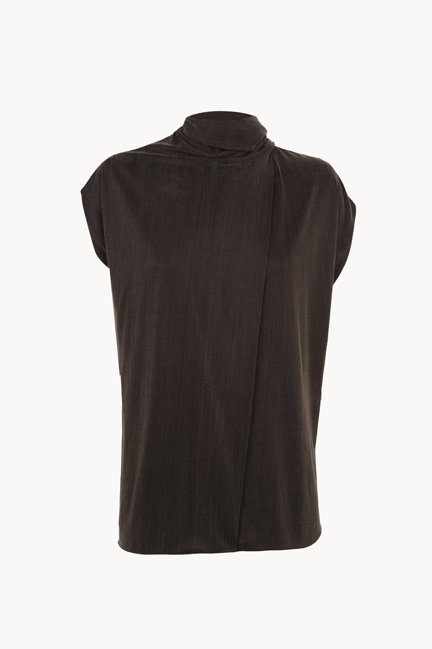 Espera, dark brown sleeveless top