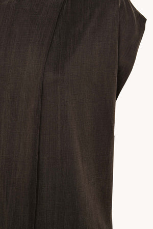 Espera, dark brown sleeveless top