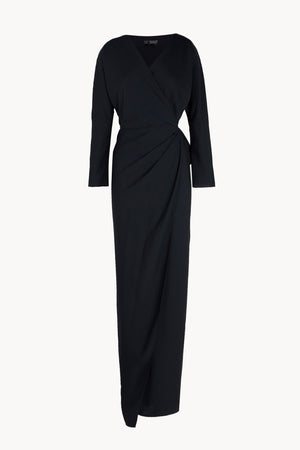 Eteria, navy blue wrap dress