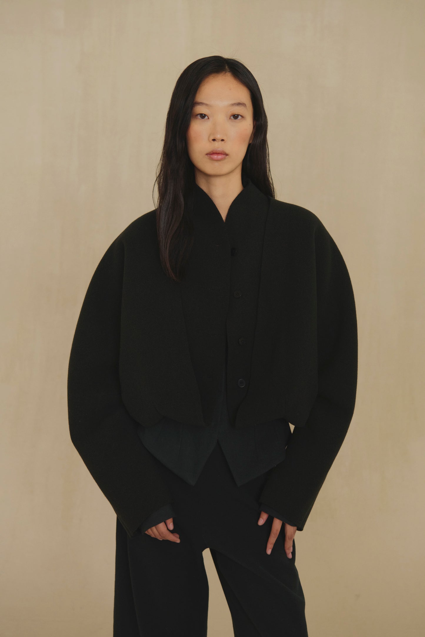 Eterna, short wool jacket