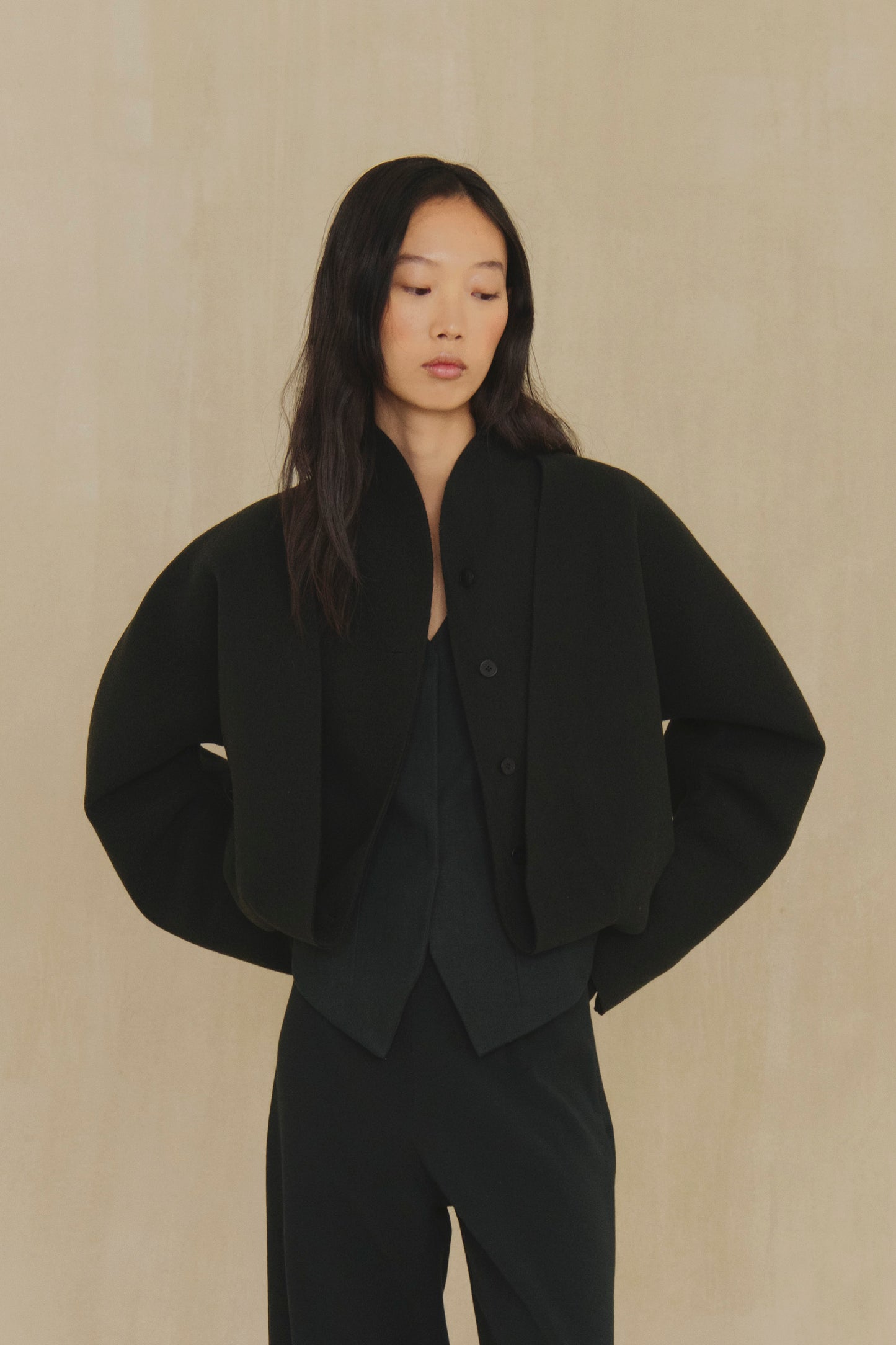 Eterna, short wool jacket