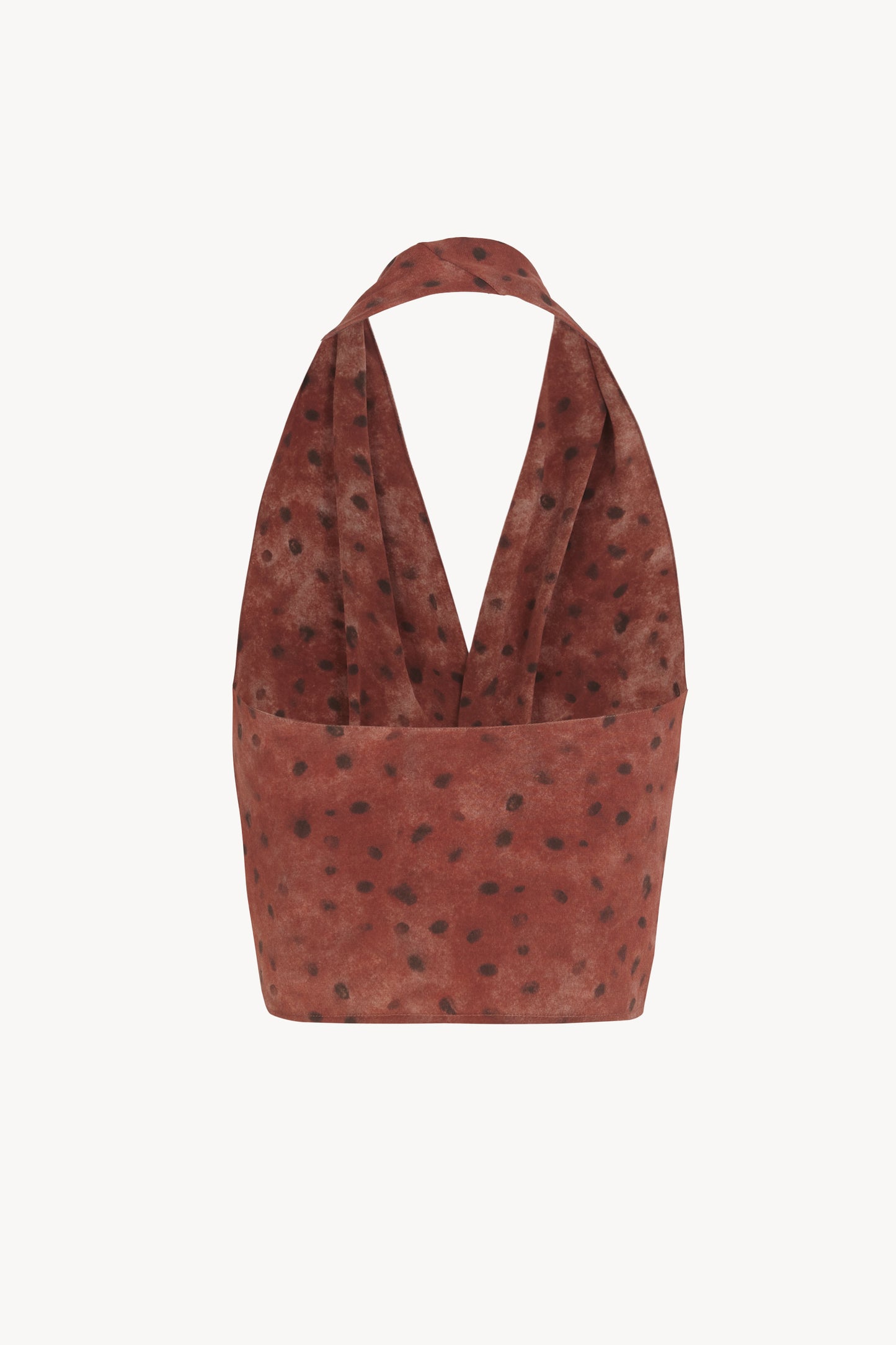 Etna, dot print silk top