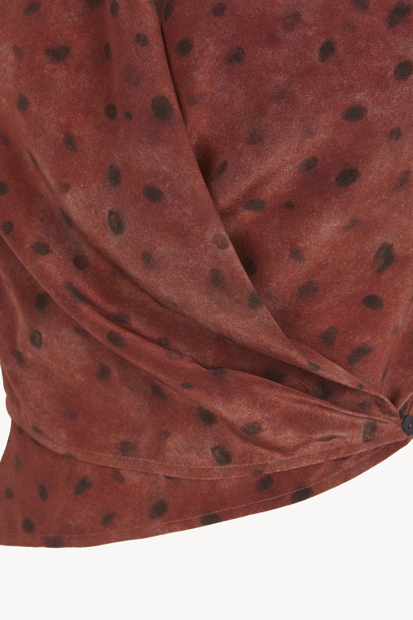Etna, dot print silk top