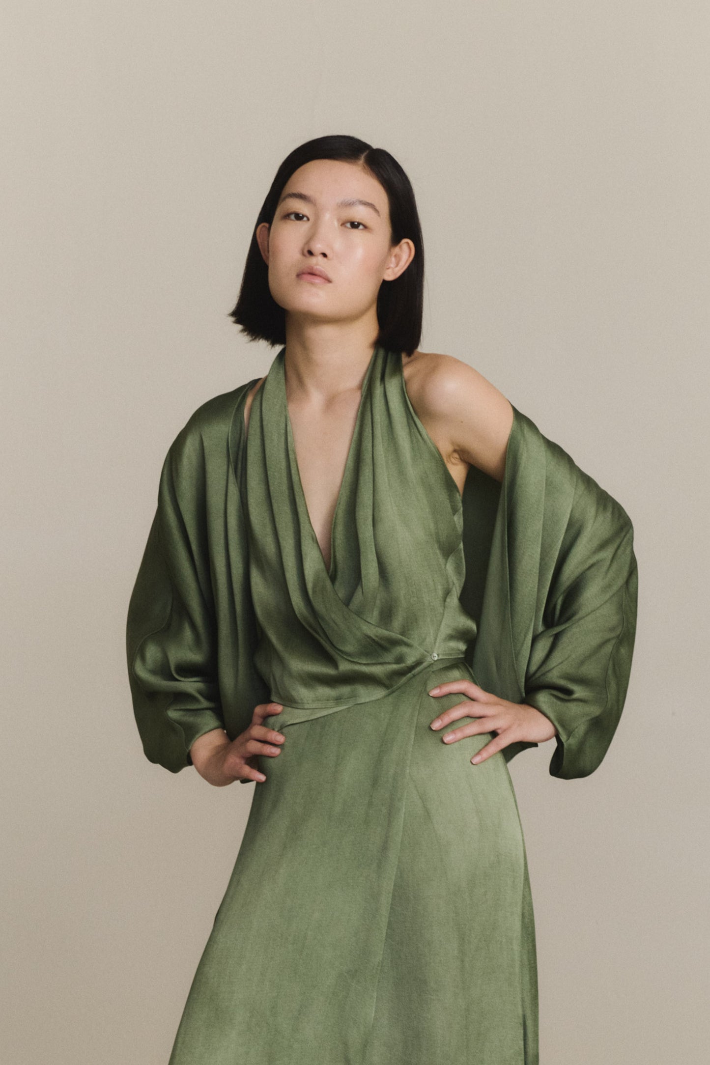 Elea, pantalon aguamarina maltinto