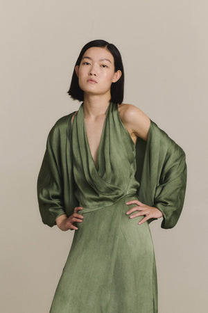 Elea, pantalon aguamarina maltinto