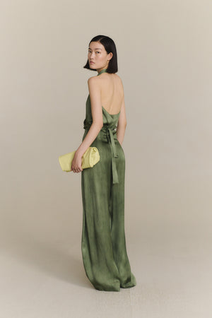 Elea, pantalon aguamarina maltinto