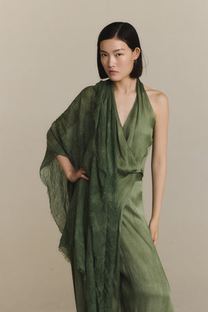 Sombra, foulard maltinto aguamarina