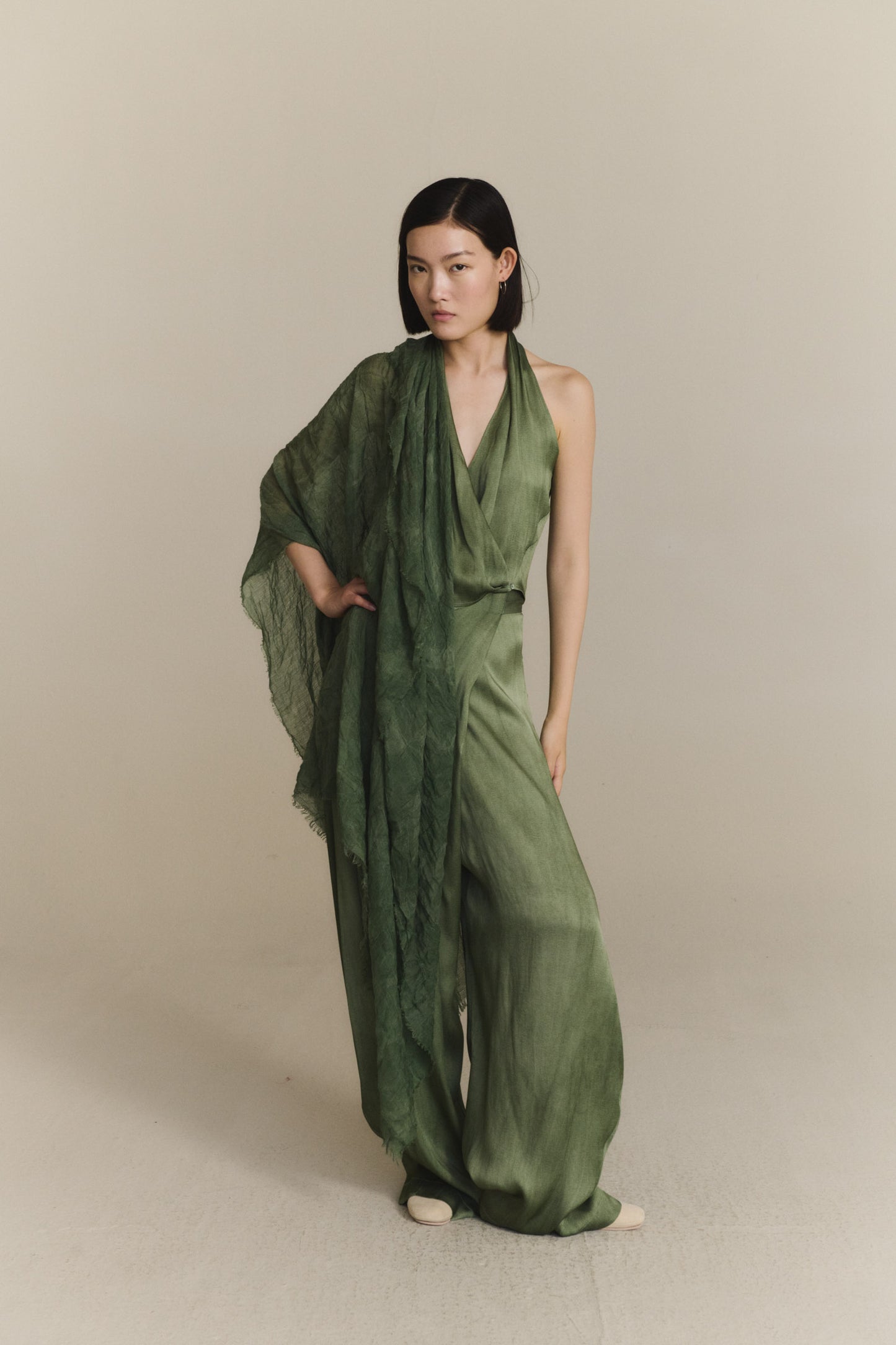 Sombra, foulard maltinto aguamarina