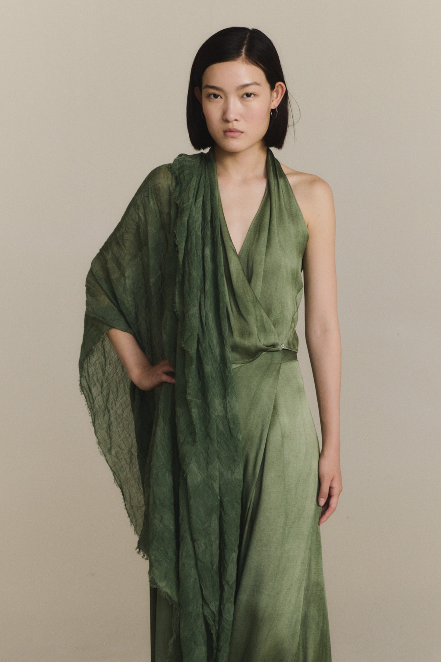 Sombra, foulard maltinto aguamarina