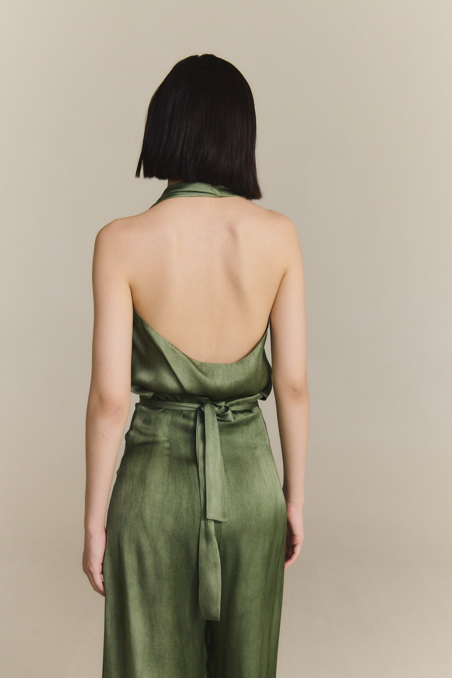 Etna, top de seda aguamarina maltinto