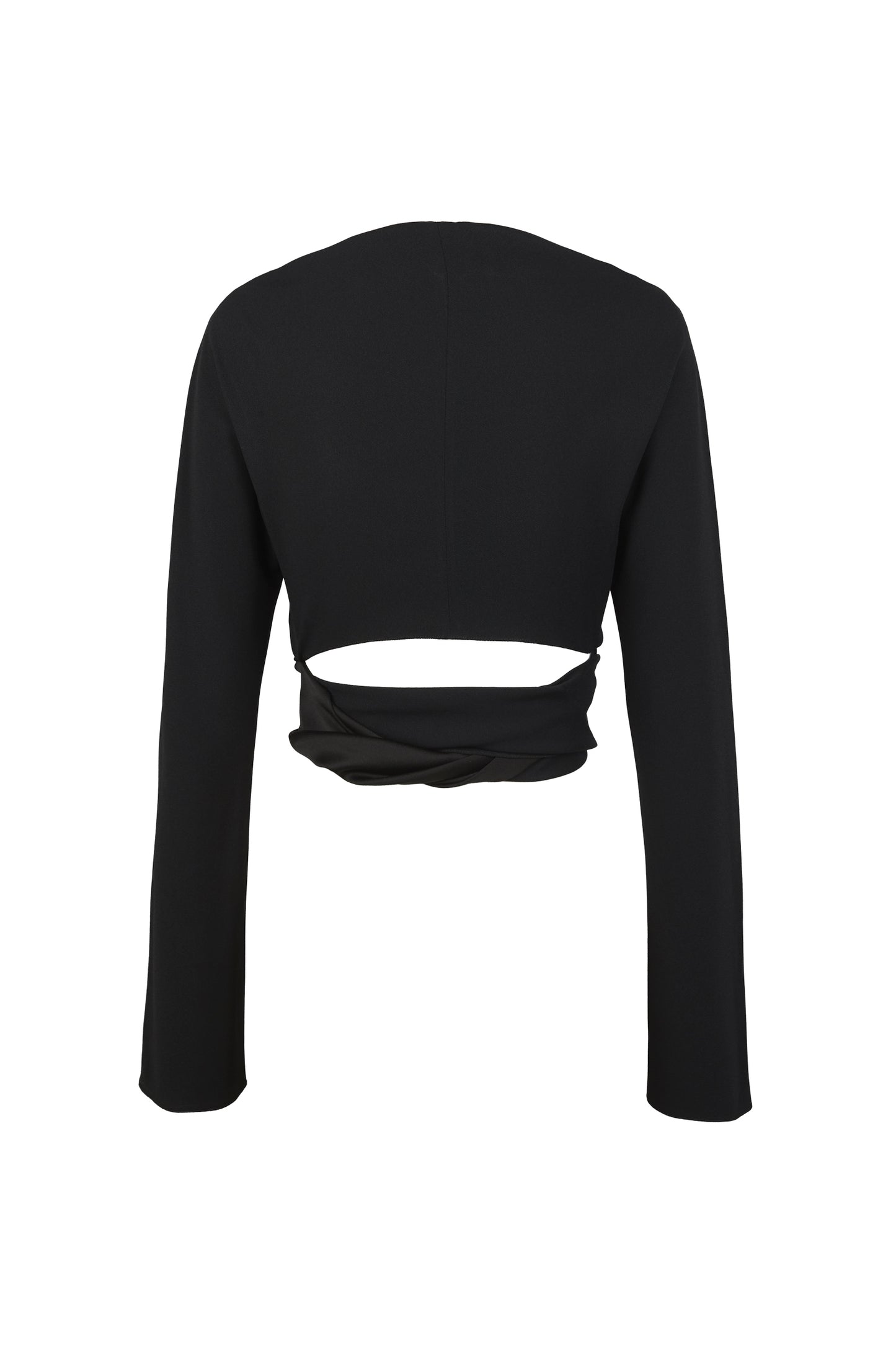 Ever, black wrap top