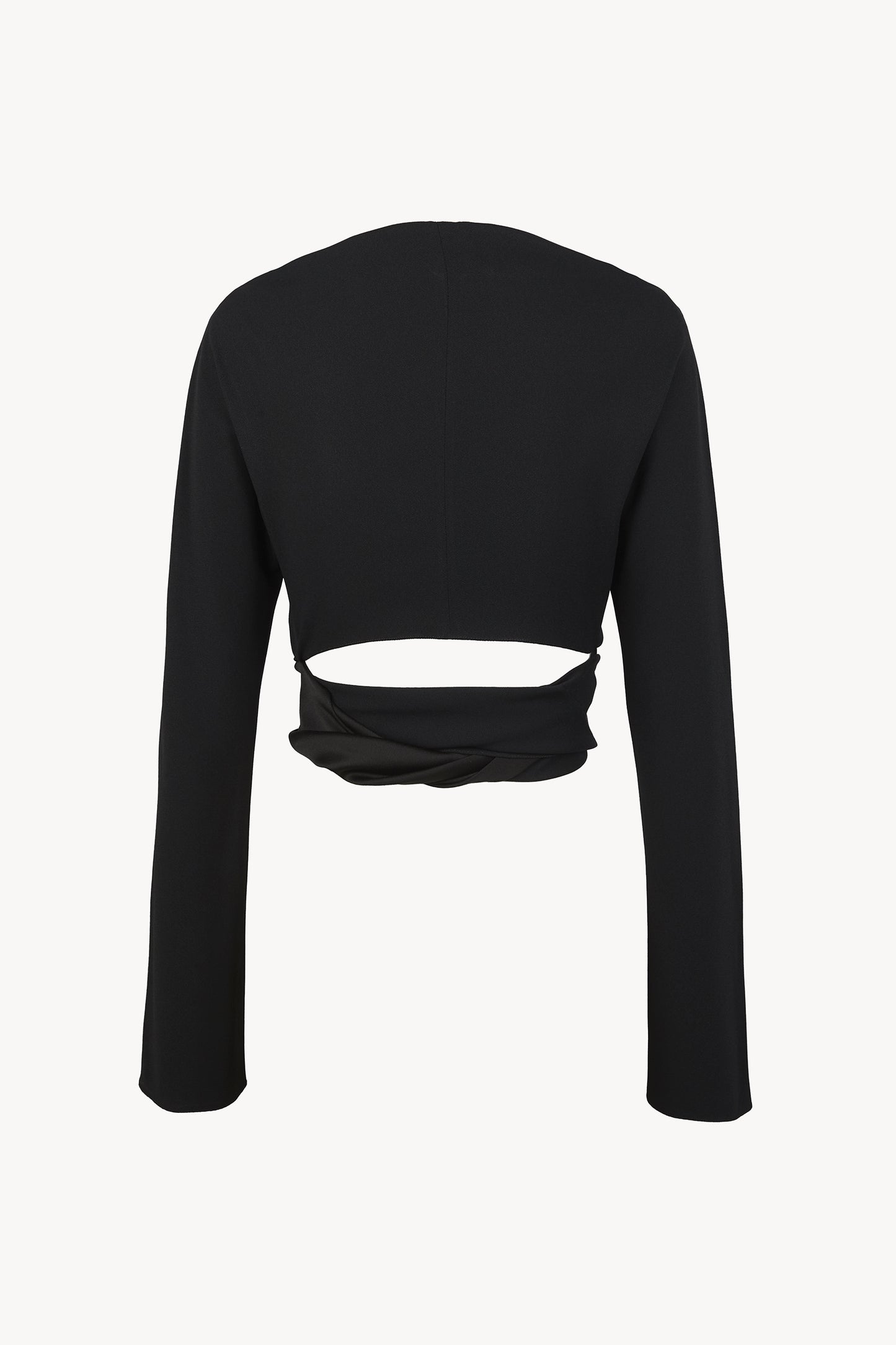 Ever, black wrap top