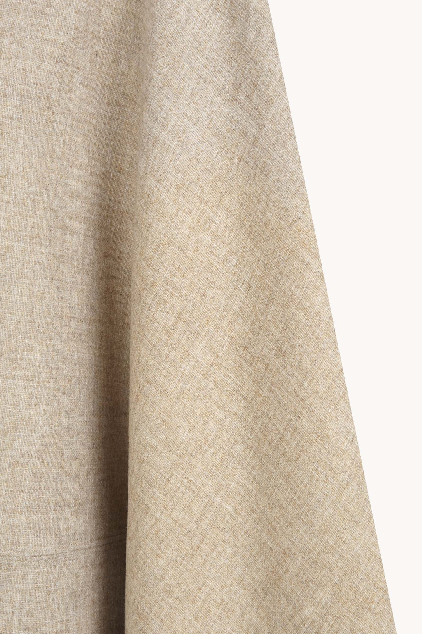 Fabiola, beige melange cocoon wool coat