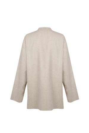 Fabula, beige oversized shirt
