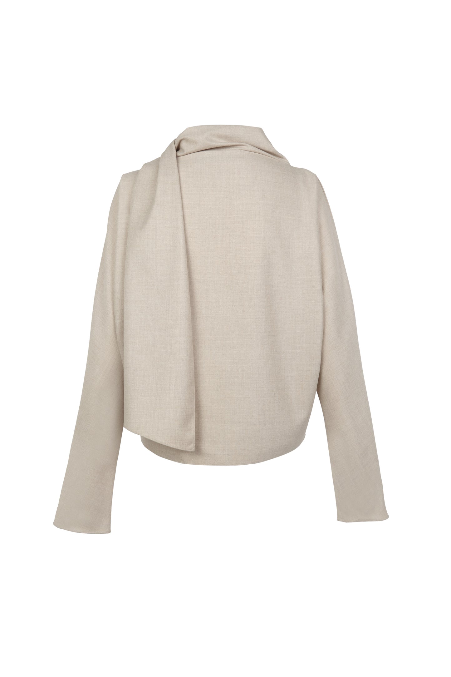 Fabula, beige virgin wool top