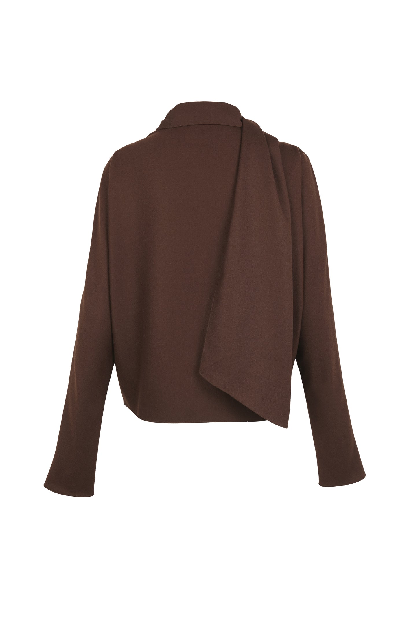 Fabula, chocolate virgin wool top