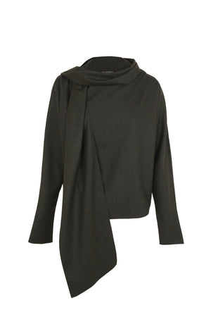 Fabula, green virgin wool top